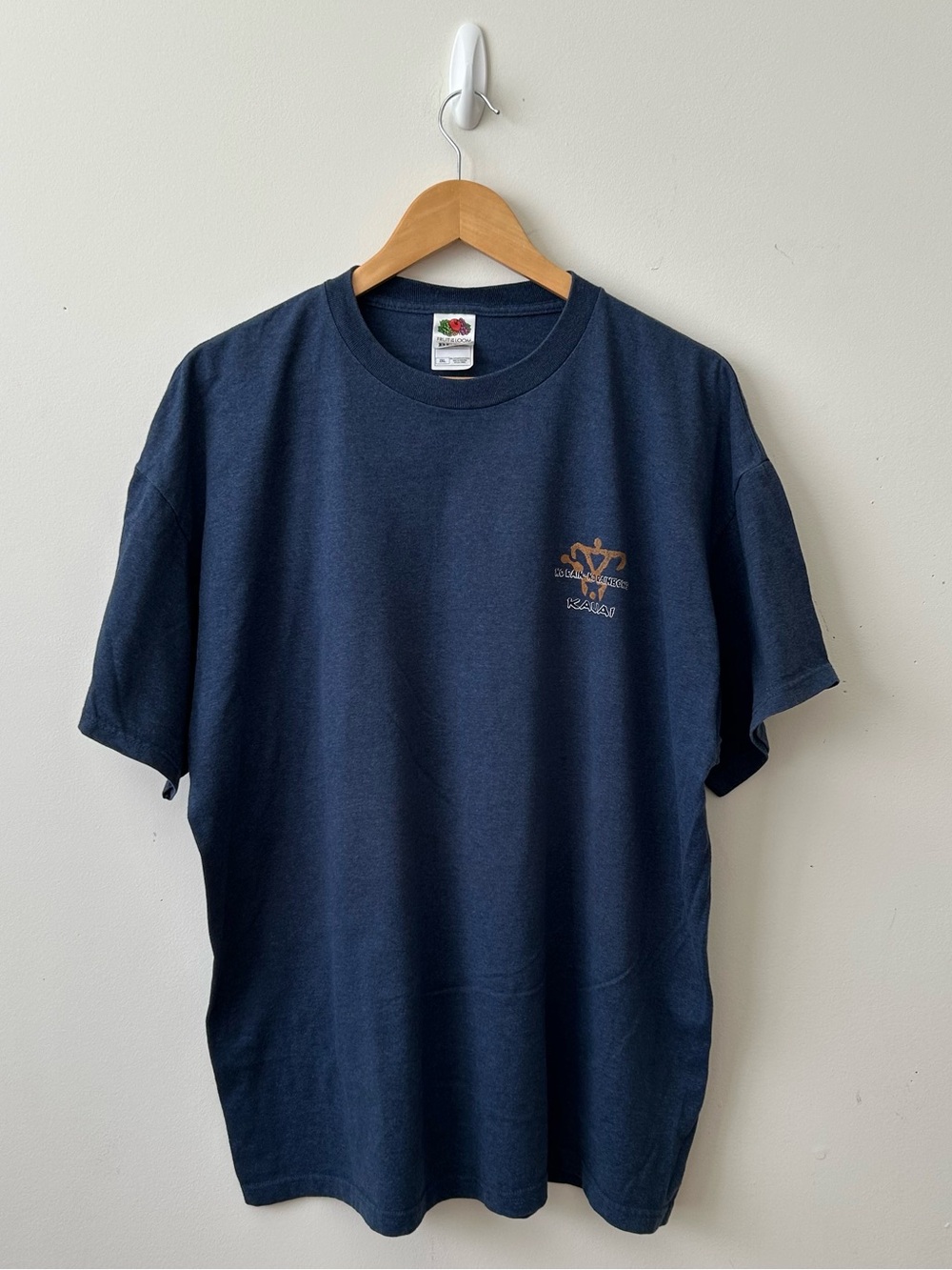 Fruit Of The Loom T Shirt 2XL Blue Graphic tee Kauai